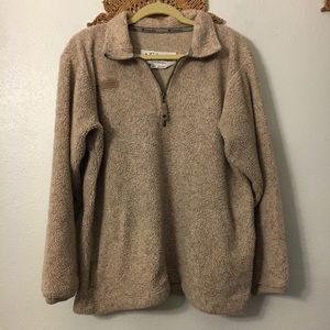 Columbia Pullover Synchilla 1/2 Zip shag sweater